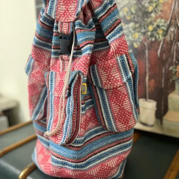 Colorful Striped Backpack - Picture 2 of 7